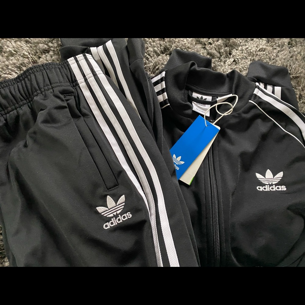 Adidas Originals SST Black Tracksuit Youth Large/Womens Extra Small